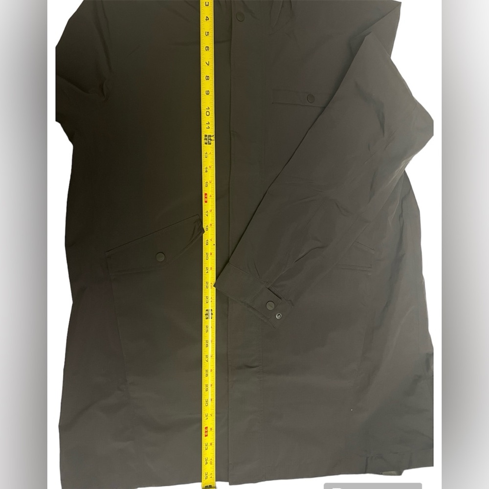 Vuori Men’s Palisades Long Rain Water-proof Hooded Jacket Black Size XL new - Picture 5 of 5